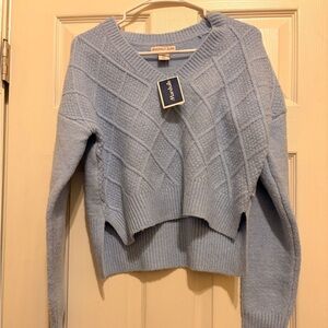 Sincerely Jules Light Blue V-Neck Sweater